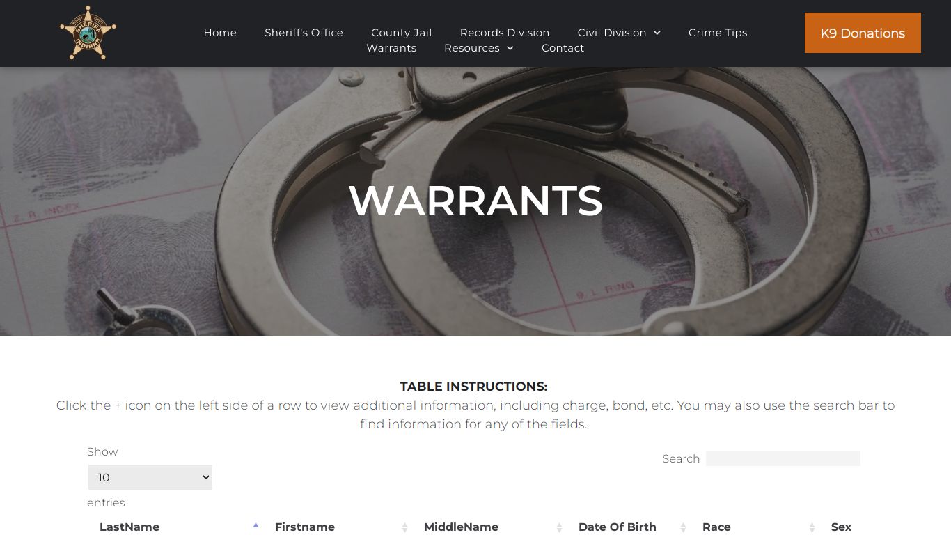 WARRANTS - Madison County Sheriff's Department